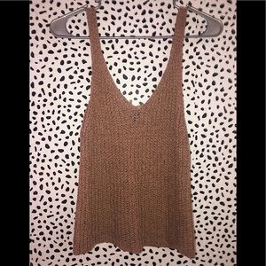Dusty Rose Knitted Tank Top